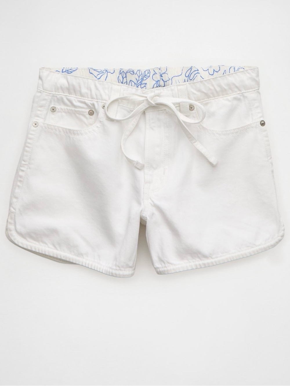 AE Aerie white low rise beachy baggy shorts NWT